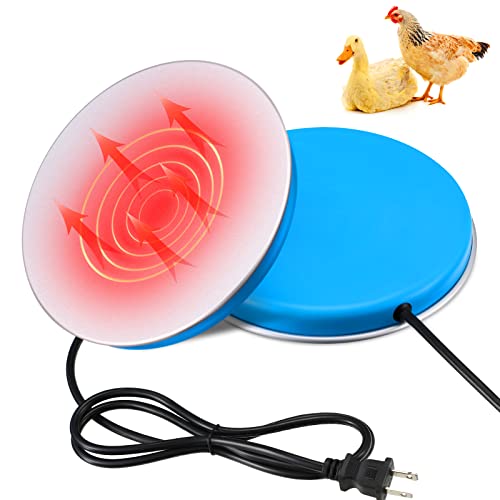 Heated Chicken Waterer Poultry Water Heater Warmer Base Heated 110v Chicken Water Heater Electric for Winter Deicer Poultry Founts Coop Accessories with 59 Inch Cord(Small, 32W) - size: Small, 32W