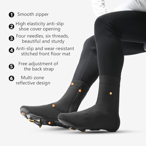 for Protections Elastic Cuff Design Easily on Off with Reflective Tape Night Visibilities Ankle Cover