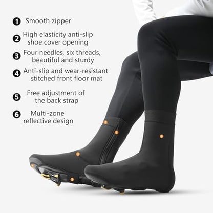 for Protections Elastic Cuff Design Easily on Off with Reflective Tape Night Visibilities Ankle Cover