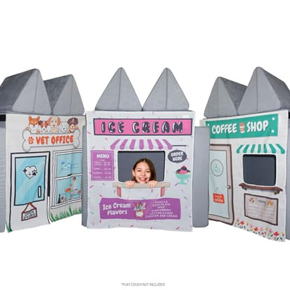 Couch Swag Play Panel for Childrens Foam Sofa Kids Couch - style: The Shops 3 Pack Bundle