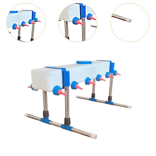 Lamb Drink Feeder Calf Feeding for Nursing,Little Cow Calf Milk Drinking Farm Livestock Breeding Feeder for Farm Lamb, 12 Head with Holder