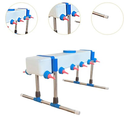 Lamb Drink Feeder Calf Feeding for Nursing,Little Cow Calf Milk Drinking Farm Livestock Breeding Feeder for Farm Lamb, 12 Head with Holder