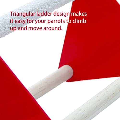 2Pcs Chick Perch Parrot Stand Safe Chicken Triangle Ladder Happy Baby Chicken Toy Coop Accessories