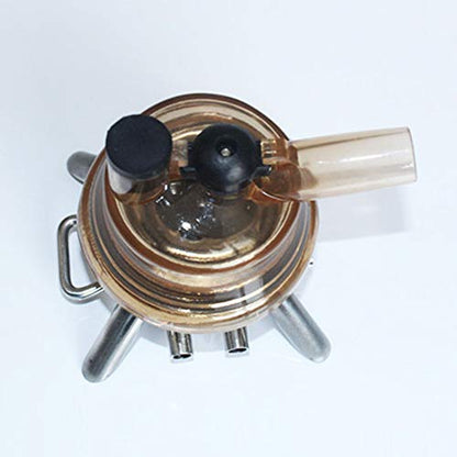 Milk Claw Milking Claw Milk Collector Milking Part Accessory with Multi Manifolds Connectors Easy to Use Durable for Cow Goat 160CC Stainless Steel Base PC Lid