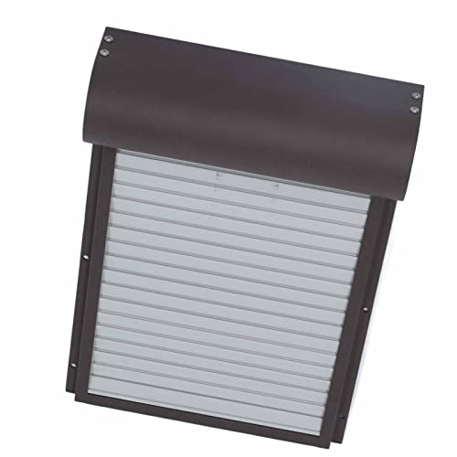 generic Automatic Chicken Hen Door with Timer, Battery Metal and Plastic Curtain Door for Poultry Safety, Rusty with LED Display for