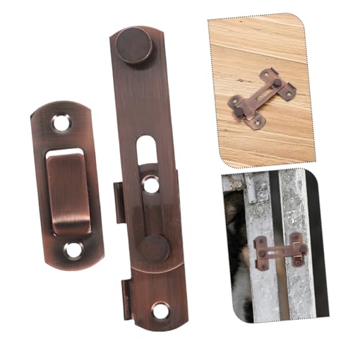 Artibetter Stainless Steel Pet Heavy Duty Flip Latch Safety Door Lock for Wooden Fences Theft Design Rustproof Farm Gate Latch for Secure Closure and Wide Compatibility