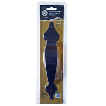 Nuvo Iron GHW10 10" Ornamental Gate Pull Handle, 1 Count (Pack of 1), Black