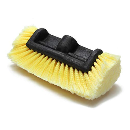 Forgrace 63" Car Wash Brush with 12-Inch Soft Bristle, Yellow | Tri-Level Dip Auto Cleaning, Extendable Handle, For Car SUV Truck Caravan Boat, Solar Panel House Siding, Sweep Snow - color: Yellow With Handle