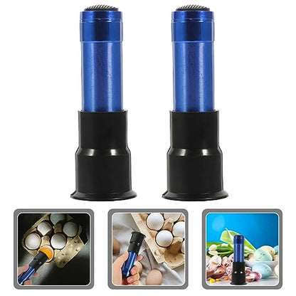 2pcs Egg Incubator Egg Candler Portable Tester for Chicken Quail Incubation Candling Lamp Cold Incubation Equipment - color: Blue