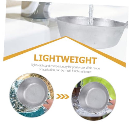 Aluminum Water Scoop Ladle Short Handle Deep Retro Water Spoon for Livestock Feeding and Kitchen Use Home Supply Cooking Utensil Style