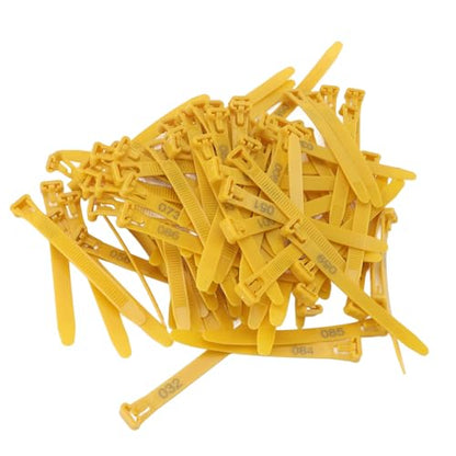 ZJchao Chicken Leg Bands, Adjustable Plastic Poultry Identification Leg Rings with Clear Colorfast Number Engraving for Duck Goose Chicken (Yellow) - color: Yellow