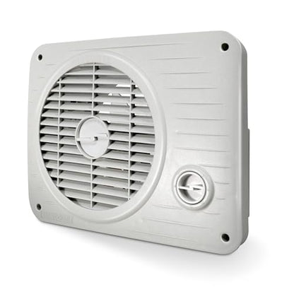 Suncourt ThruWall Room-to-Room Transfer Fan — Quiet Through Wall Vent Fan Improves Air Circulation Between Rooms Up To 200 Sq. Ft. | Hardwired, Variable Speed Dial (TW208) - size: Up to 100 CFM-Hardwired