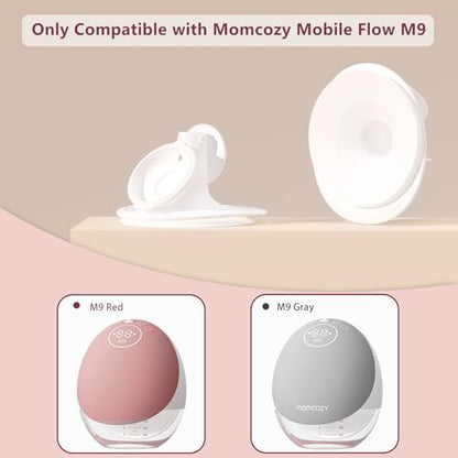 1PC 21mm Double-Sealed Flange Compatible with Momcozy Upgraded Mobile Flow | Upgraded M9, M9 24mm Flange, BPA Free Silicone, Soft Touch, Wide Opening Angel - size: 1pcs Flange-21mm
