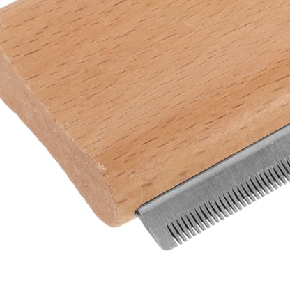 Ergonomic Horse Brush for Grooming Large Livestock Non-slip Handle Deshedding Tool and Cattle Moderate Curve Skin-friendly Cleaning Scraper with Massage Function