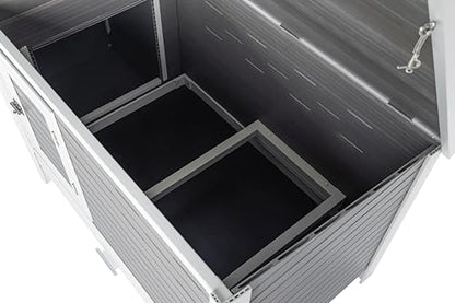 New Age Pet ECOFLEX Fontana Premier Chicken Barn, Weather Resistant Gray Coop with Easy Clean Pull Out Tray, Nesting Box, Hinged Roof, Easy No Tool Assembly for 2 to 4 Chickens