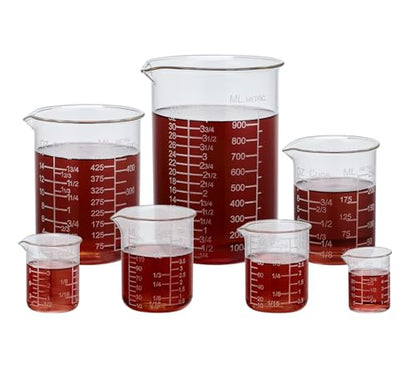 Ackers Etching Scale Measuring Glass V-Shaped Spout Made of High Borosilicate Glass Measuring for Kitchen or Restaurant, Easy to Read,30ML (1 Oz) 丨(2 Pack) - size: 30ML (1 OZ)
