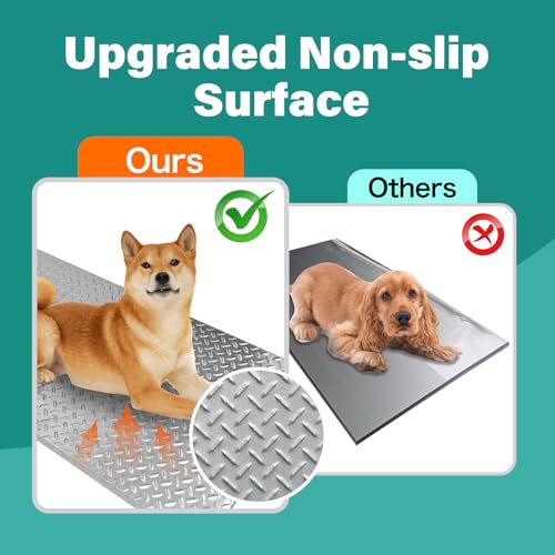 Upgraded 1100lb Dog Scales for Large Breed Weighing, 40"x20" Heavy Duty Livestock Scale, Large Animal Scale, Non-Slip Surface, with Stand Rod - style: 1100 lbs Pro
