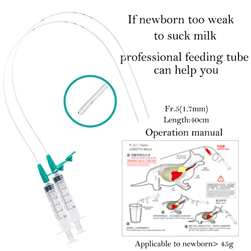 Doggiema Breeding kit Suitable for Newborn Puppy and Kitten,Feeding Nipple, Feeding Tube, Feeding Syringes and Bottles