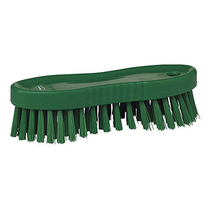 Vikan 35872 Brush,Scrub,Medium,7",PP/PBT,Green - color: Green