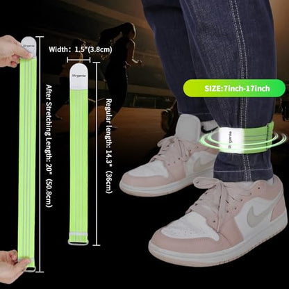 Cowboy Boot Straps, Adjustable Elastic Pant Leg Straps for Biking, Fishing, Hiking, Wading etc. - color: Green-4pcs