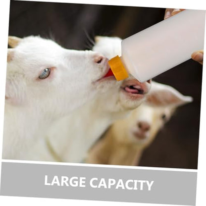 Alasum 2sets Goat Supplies Livestock Milk Feeding Bottles Calf Lamb Nursing Dispenser Easy to Clean Store