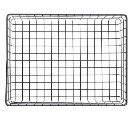 G.E.T. WB-1294-MG Rectangular Metal Storage Wire Basket for Pantry, Produce and More, 9" x 6" x 4" - size: 12" x 9", style: 4" Deep