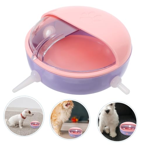 Mikikit Bowl with Pacifiers for Puppies and Kittens Spillproof Feeder for Small Pets Detachable Design Safe Material for Newborn Animals