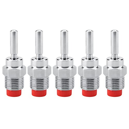 GLOGLOW 5pcs Stainless Steel Copper Cap Nipple Drinker Automatic Waterer with Strong Spring for Pigs Cattle Poultry Livestock