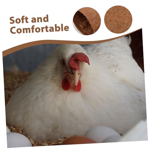 Kisangel 4Pcs Nest Pads Reusable Bedding Liners for Nesting Boxes Soft Gentle Material Easy to Clean Chicken Coop Bedding for Poultry Setup