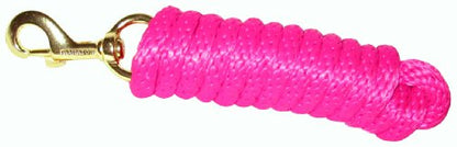 Hamilton Poly Horse Lead Rope with Bolt Snap, 10' Long x 5/8" Thick, Hot Pink, Barn Horse Tack for Daily Use - color: Hot Pink