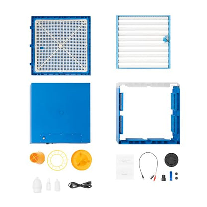 Egg Hatching Incubator, Dual Power Supply Incubator with Auto Egg Turner & Temperature Control Ventilation and Egg Candler, Automatic Smart 48 Eggs Digital Incubator for Chicken Duck Goose Quail Bird