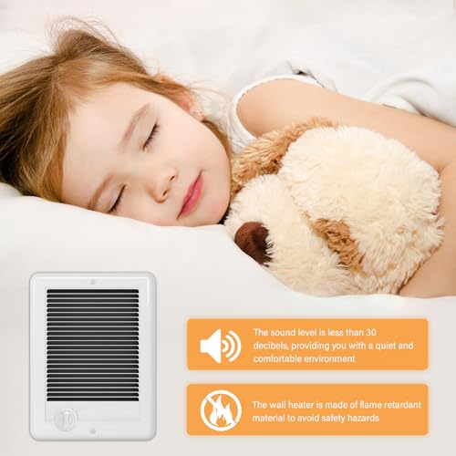 CSC151TW Electric Wall Heater Complete Unit With Thermostat, 5120 BTU, 120 Volt, 1500 Watt (Model: CSC151TW, Part: 67509) - size: 151