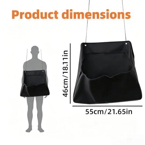 Horse Feed Bag | Large Capacity Opening Waterproof Holder | Goat Feeder Trough,for Livestock Sheep Grain Cattle Cow Lamb Calf Farm Stall Barn Fence Wall