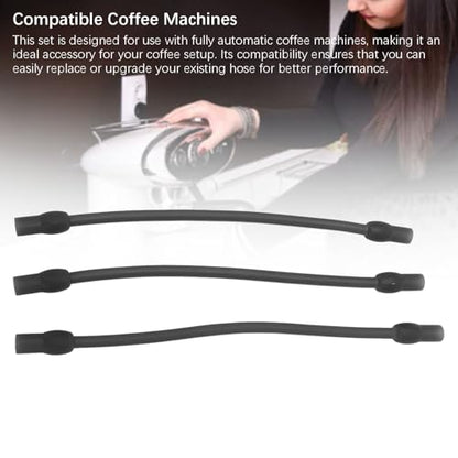 Milk Tube Hose,Coffee Machine Milk Frother Hose Set Food Grade Silicone Replacement for Fully Automatic Coffee Machine (B) - size: B
