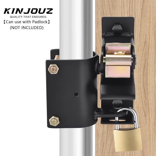 Heavy Duty One Way Farm Gate Latch - Lockable Fence Gate Latch for Metal Tube Gates, Livestock Cattle, Horse Corrals, Ranches, Pastures, Pet Cages & Fences, 1 Pack