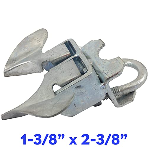 Galvanized Chain Link Fence Butterfly Gate Latch - 1-3/8" Gate Frame and 2-3/8" Gate Post - CASE Qty 25 - size: 1-3/8" X 2-3/8" - Case(25 Count)