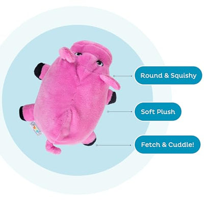 Outward Hound Fattiez Pig Plush Squeaky Dog Toy, Small - size: 6.75x5x3.5 Inch (Pack of 1), style: Pig