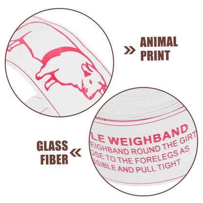 Animal Weight Tape Measure for Cattle and Pigs Multi Functional Portable Measuring Tape for Chest and Waist Easy to Use for Farm and Livestock Measurements