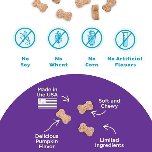 Outward Hound by Nina Ottosson Puzzle Bitez USA Made Dog Treats, Pumpkin Flavor, Bite-Sized Training Reward and Interactive Puzzle Toy Treats, 7.5oz - size: 7.5 Ounce (Pack of 1), style: Pumpkin