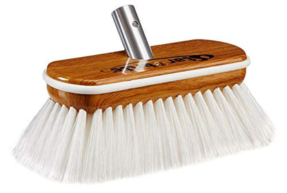 STAR BRITE 8" Premium Cleaning Brush – Synthetic Wood Block with High-Density Star Prene Fibers for Boat Decks, Docks & Tough Surfaces – Fits Extend-A-Brush Handles – Stiff Bristle, White (040172) - color: White, size: Premium 8" Brush
