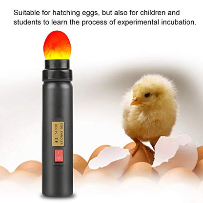 Egg Light, Battery Operated Egg Candling Tester Lamp Mini Lighting Incubator for Experiment Monitoring The Development of The Embryo Within The Egg