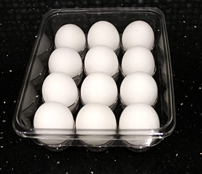 Dependable Industries inc. Essentials Stackable Plastic Egg Holder for Refrigerator with Lid – Clear 12 Count Fridge Egg Container, BPA Free Egg Storage Organizer Bin