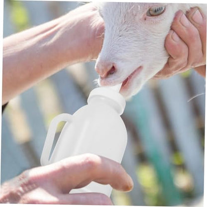 VICASKY Livestock Feeding Bottle for Small Animals Nursing Bottle for Lambs and Goats Easy Clean Design Opening Biting Pacifier Convenient Milk Container