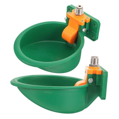 BESPORTBLE 2pcs Automatic Goat and Cow Drinking Bowl Plastic Sheep Waterer Trough Float Valve Livestock Auto Water Dispenser for Cattle and Horses