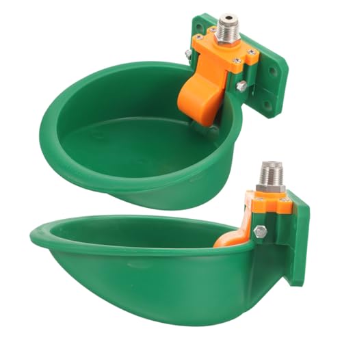 BESPORTBLE 2pcs Automatic Goat and Cow Drinking Bowl Plastic Sheep Waterer Trough Float Valve Livestock Auto Water Dispenser for Cattle and Horses