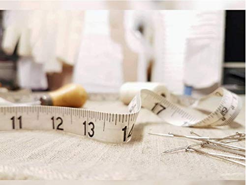 GDMINLO Soft Tape Measure Double Scale Body Sewing Flexible Tailor Craft Vinyl Ruler for Weight Loss Medical Body Measurement, Has Centimetre Scale on Reverse Side 60-inch（White）