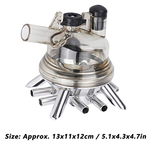 150ml Milk Collector Claw Cluster Replacement Part for Cow Sheep Goat Milking Machines, Transparent Lid
