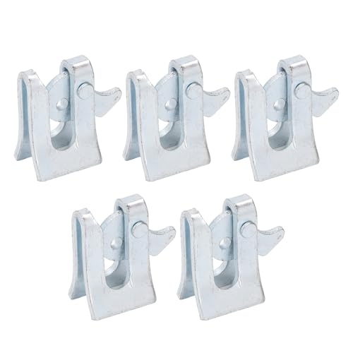 Pig Fence Door Latch, Thickened Galvanized Steel Farm Gate Latch, L Shape Lock Bolts for Farrowing Bed, Nursery Bed & Farm Enclosure Doors (Wall Thickness 4.5mm)