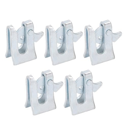 Pig Fence Door Latch, Thickened Galvanized Steel Farm Gate Latch, L Shape Lock Bolts for Farrowing Bed, Nursery Bed & Farm Enclosure Doors (Wall Thickness 4.5mm)