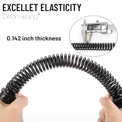 11-1/2" Gate Spring Self Closing Heavy Duty Outdoor Door Spring Automatic Fence Gate Closure Hardware Spring Loaded Gate Latch with Adjustable Tool for Wooden and Vinyl Fence, Black (2 Pack) - size: 11-1/2 Inch